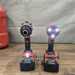 AS-IS MILWAUKEE M18 FUEL 18V Lithium-Ion Brushless Cordless Hammer Drill and Impact Driver Combo Kit (2-Tool) with 2 Batteries