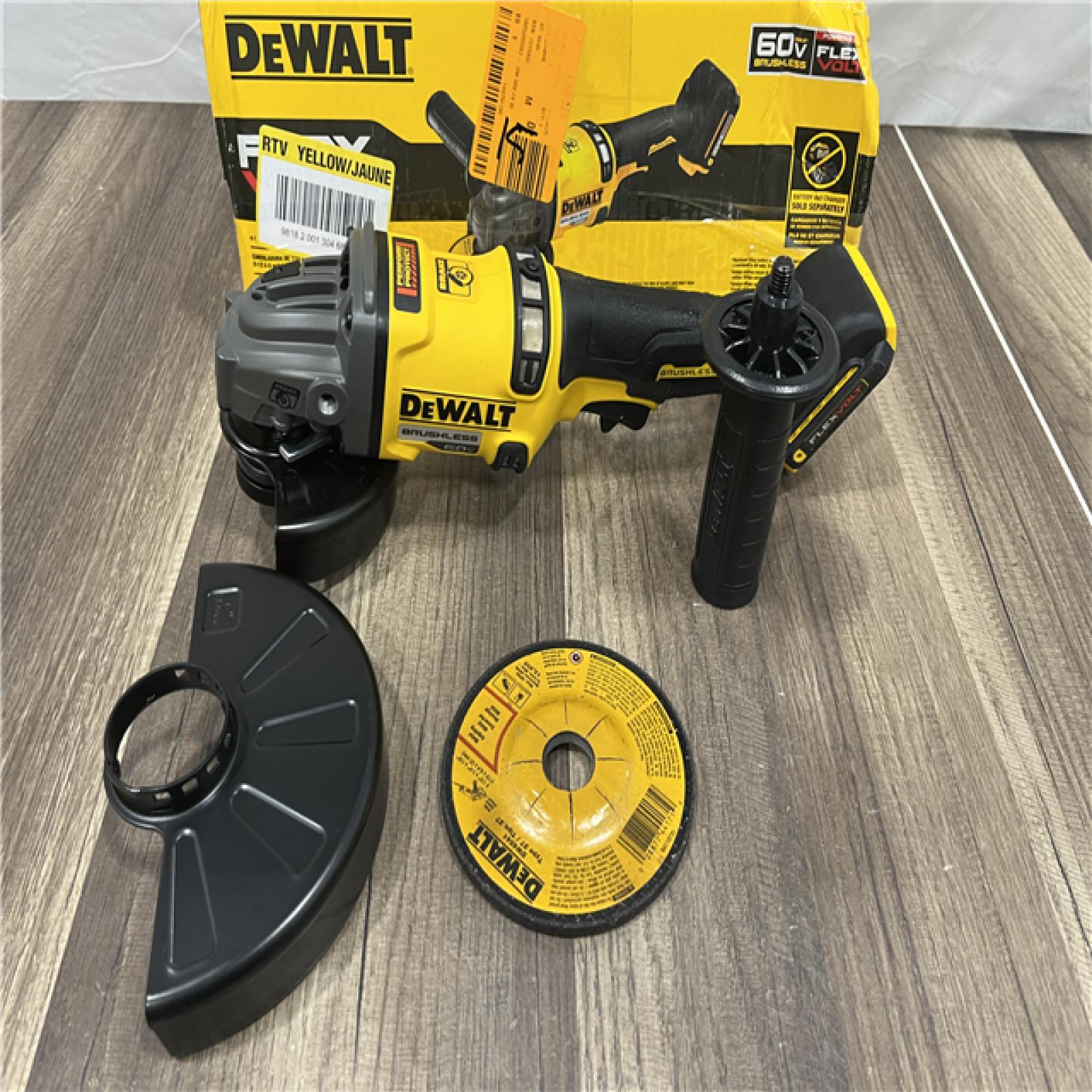 GOOD DEWALT 60V MAX Cordless Brushless 4.5 in. to 6 in. Small Angle Grinder with Kickback Brake (Tool Only)