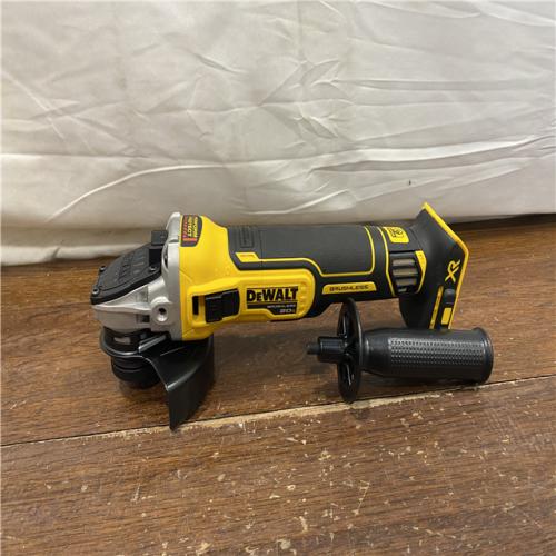 AS-IS DeWalt DCG405B 20V Max XR 4.5-Inch Slide Switch Small Angle Grinder (Tool Only)