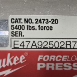 AS-IS MILWAUKEE 12V Force Logic Cordless Press Tool Kit