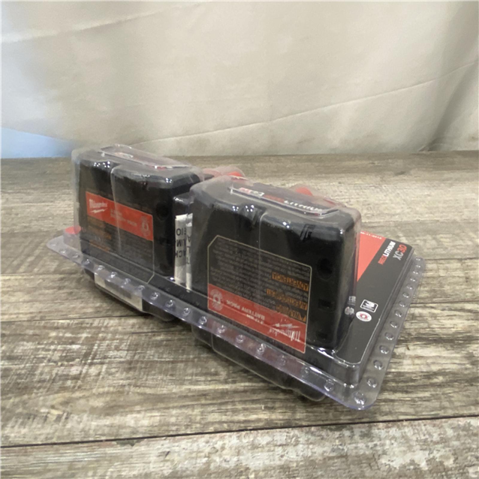 NEW - Milwaukee 12-Volt Lithium-Ion XC Extended Capacity 3.0 Ah Battery Pack (2-Pack)