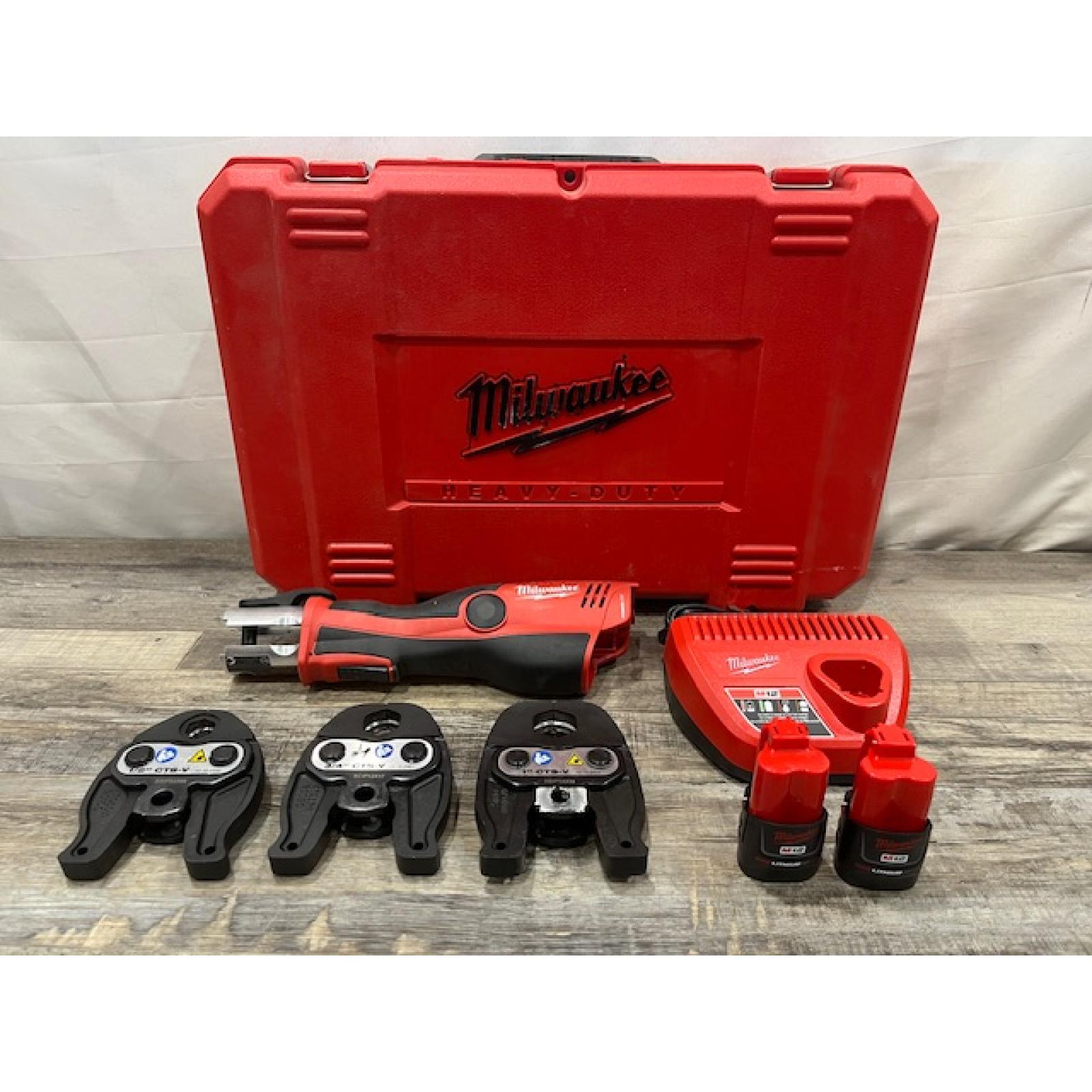 AS-IS Milwaukee 12-Volt Lithium-Ion Force Logic Cordless Press Tool Kit