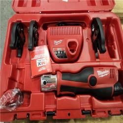 DALLLAS LOCATION - Milwaukee M12 12-Volt Lithium-Ion Force Logic Cordless Press Tool Kit (3 Jaws Included) with Two 1.5 Ah Battery and Hard Case