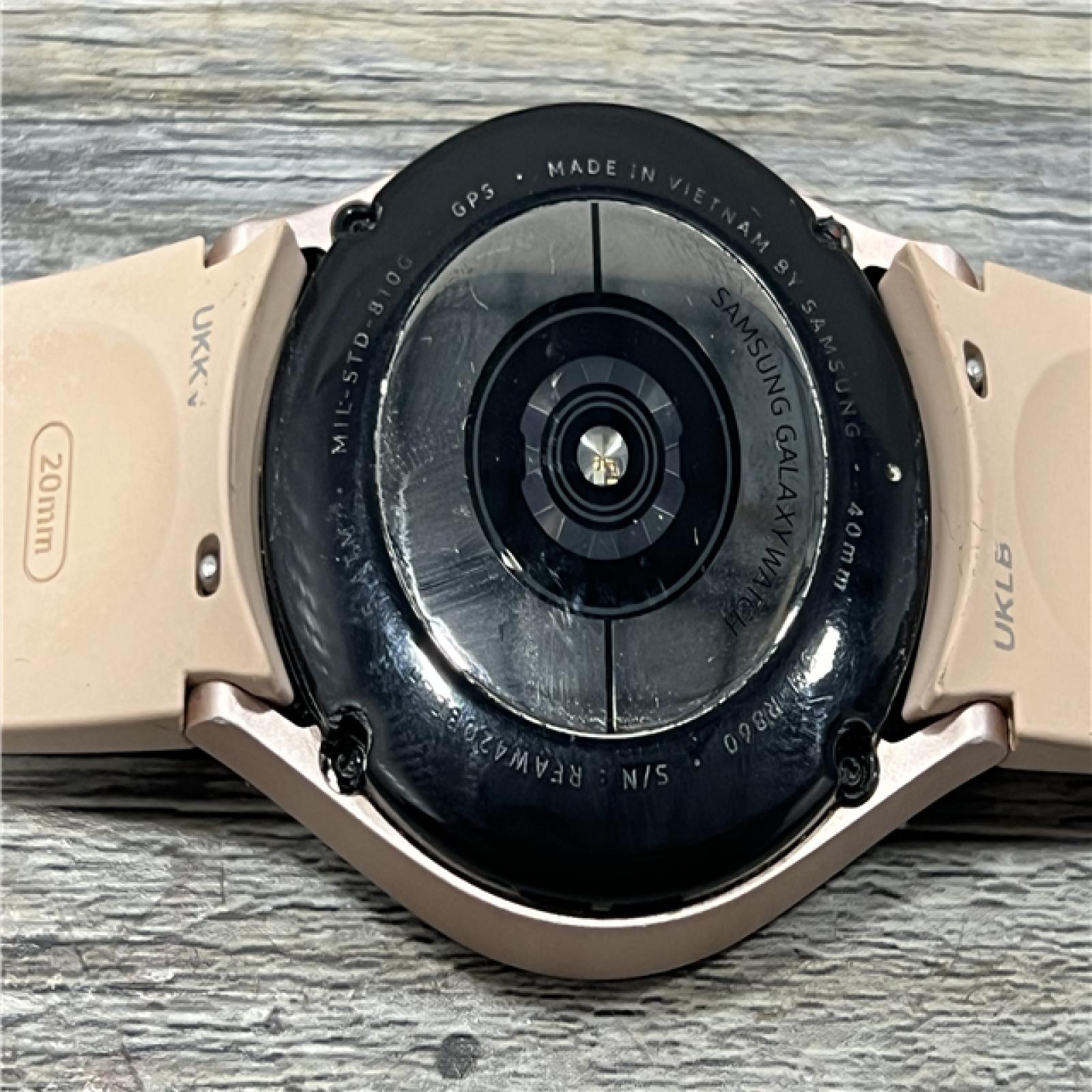 AS-IS Samsung Galaxy Watch4 40mm Bluetooth and WiFi Smart Watch, Pink Gold