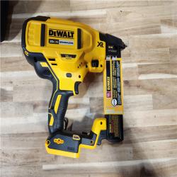 HOUSTON LOCATION - AS-IS (APPEARS LIKE NEW) DeWALT DCN681D1 20V MAX 18ga Cordless Brushless Narrow Crown Stapler Kit w/ BATTERY & CHARGER