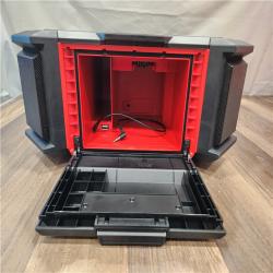 AS-IS- Milwaukee 18V M18 PACKOUT Lithium-Ion Cordless Radio + Charger (Tool Only)