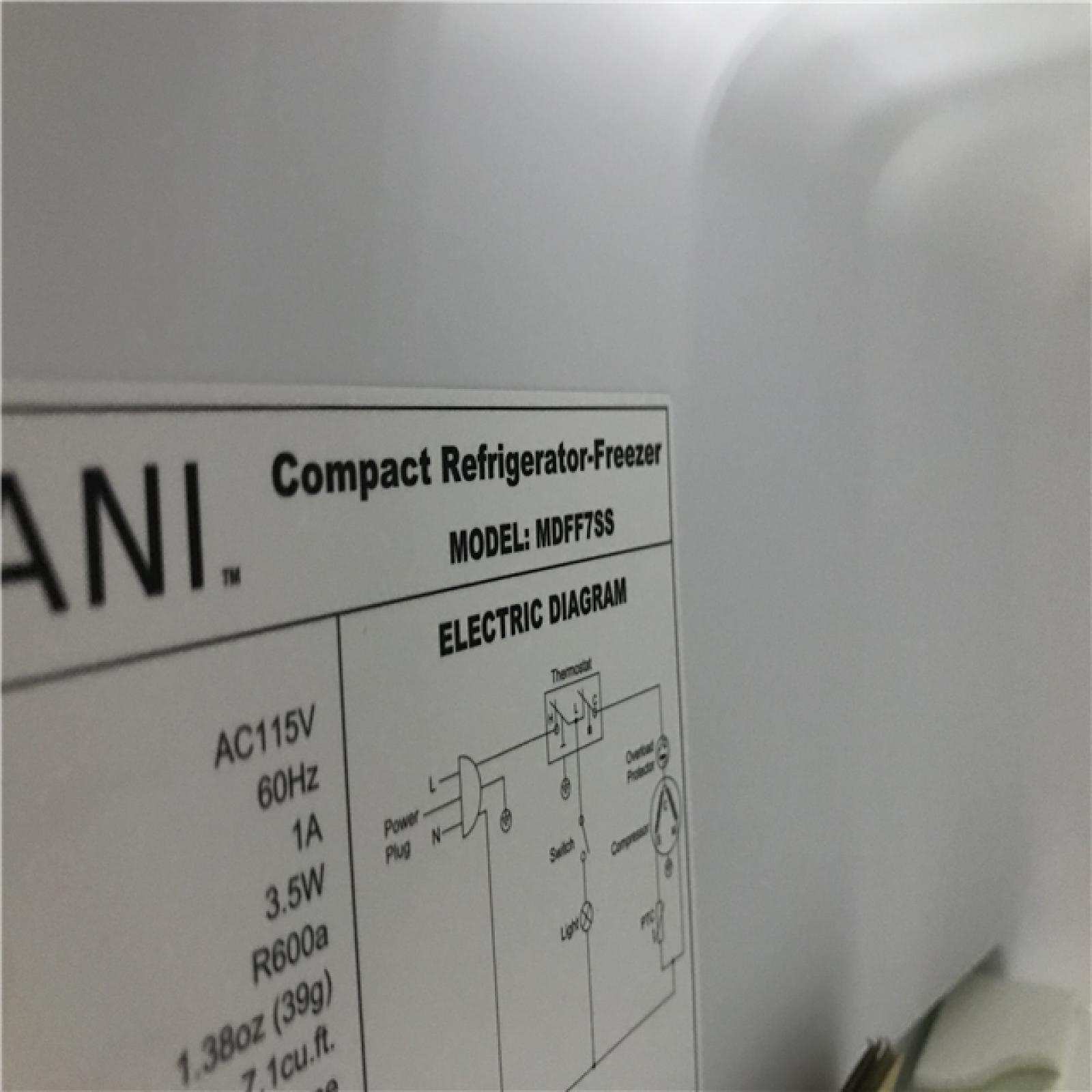 California AS-IS Vissani Refrigerator/ Freezer