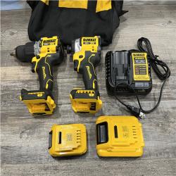 AS-IS DEWALT 20V XR Lithium-Ion Cordless 2-Tool Combo Kit