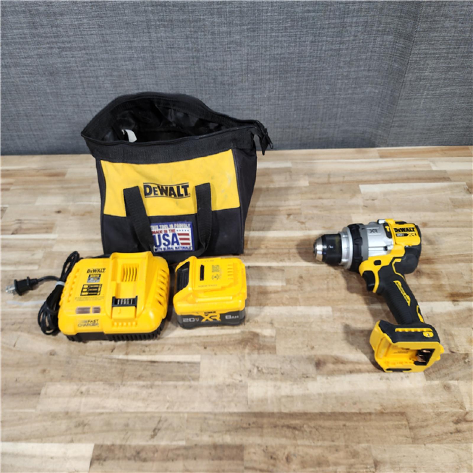 HOUSTON LOCATION - AS-IS DeWalt 20V MAX XR 1/2 in. Brushless Cordless Hammer Drill Kit (Battery & Charger)