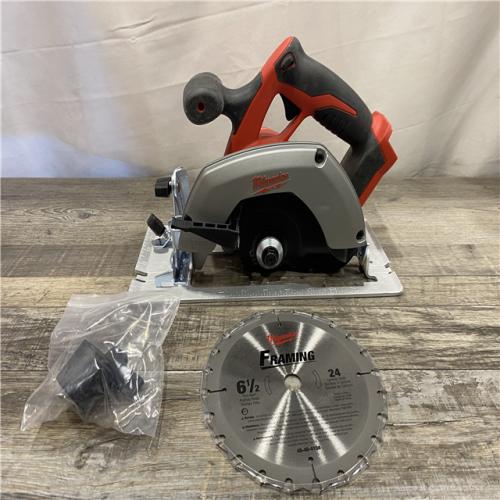 AS-IS Milwaukee 18V Lithium-Ion Cordless 6-1/2 in. Circular Saw (Tool-Only)
