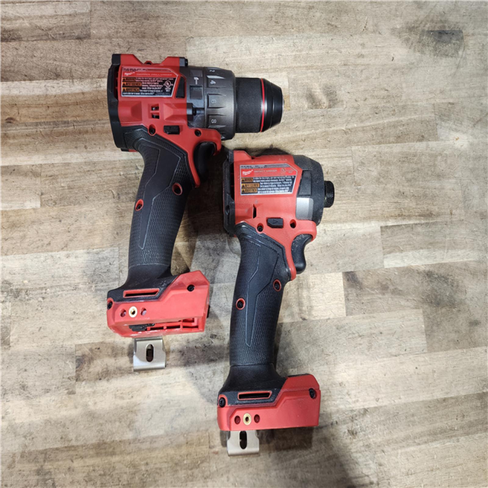 HOUSTON LOCATION - AS-IS Milwaukee FUEL 18V Lithium-Ion Brushless Cordless Hammer Drill and Impact Driver Combo Kit
