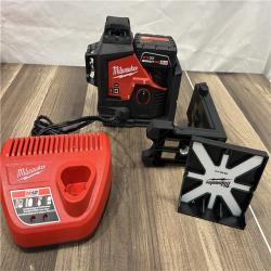 AS-IS Milwaukee-3632-21 M12 Green Beam Laser 360° 3-Plane Kit
