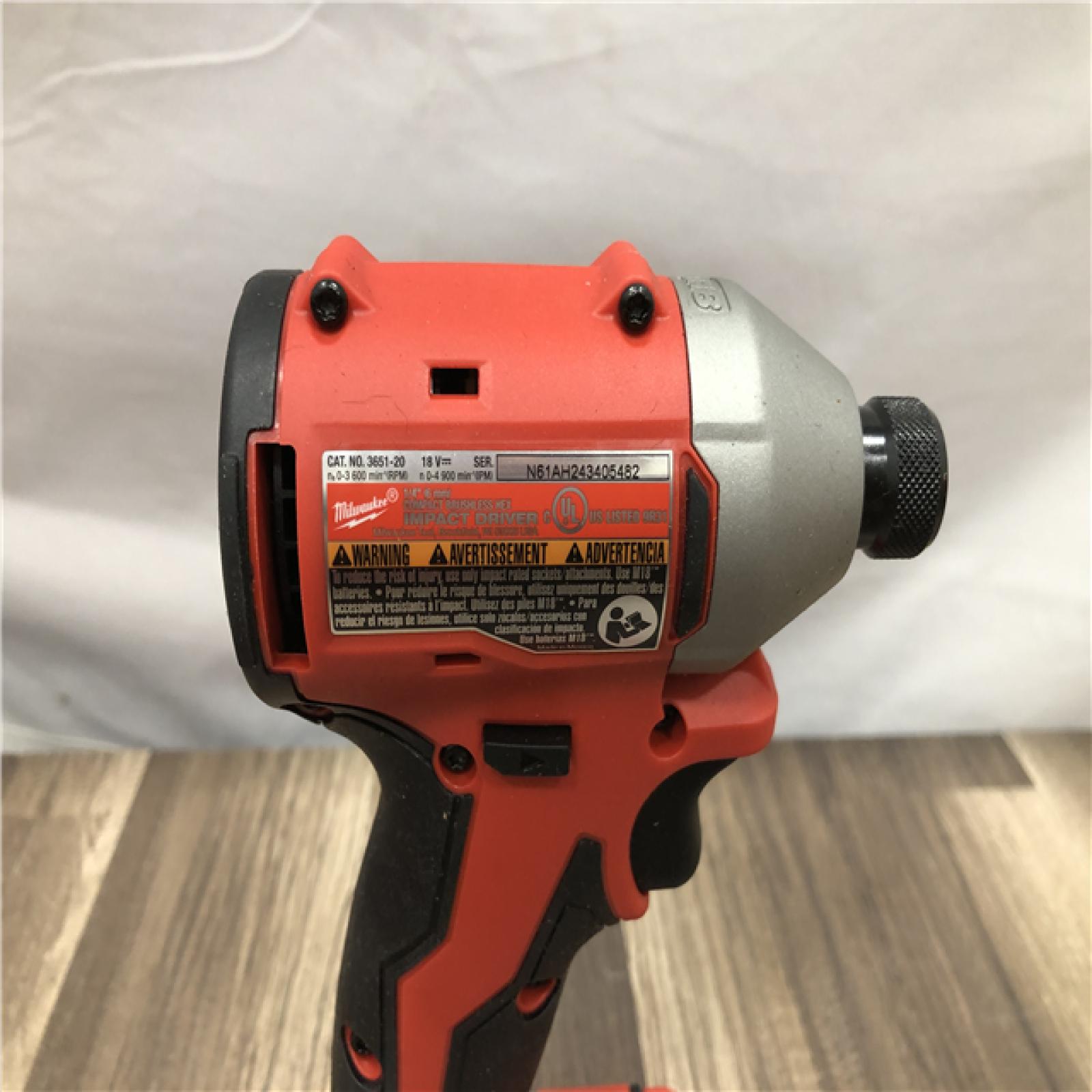 AS-IS Milwaukee 18-Volt Lithium-Ion Brushless Cordless Compact Hammer Drill/Impact Combo Kit