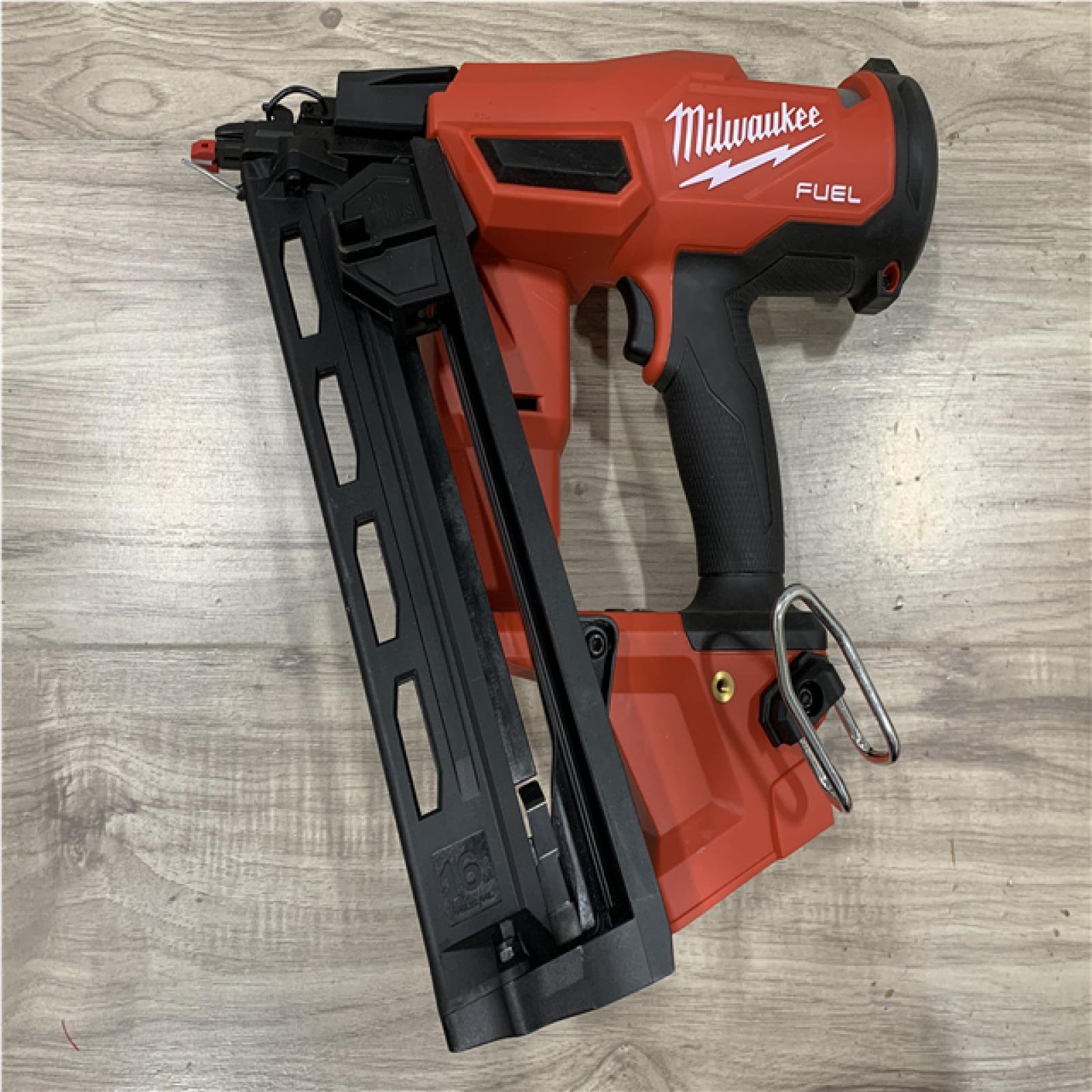 AS-IS Milwaukee FUEL 18-Volt Lithium-Ion Brushless Cordless Gen II 16-Gauge Angled Finish Nailer (Tool-Only)