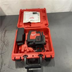 AS-IS- Milwaukee Green Beam Laser Cross Line Plumb Point Rechargeable USB Kit