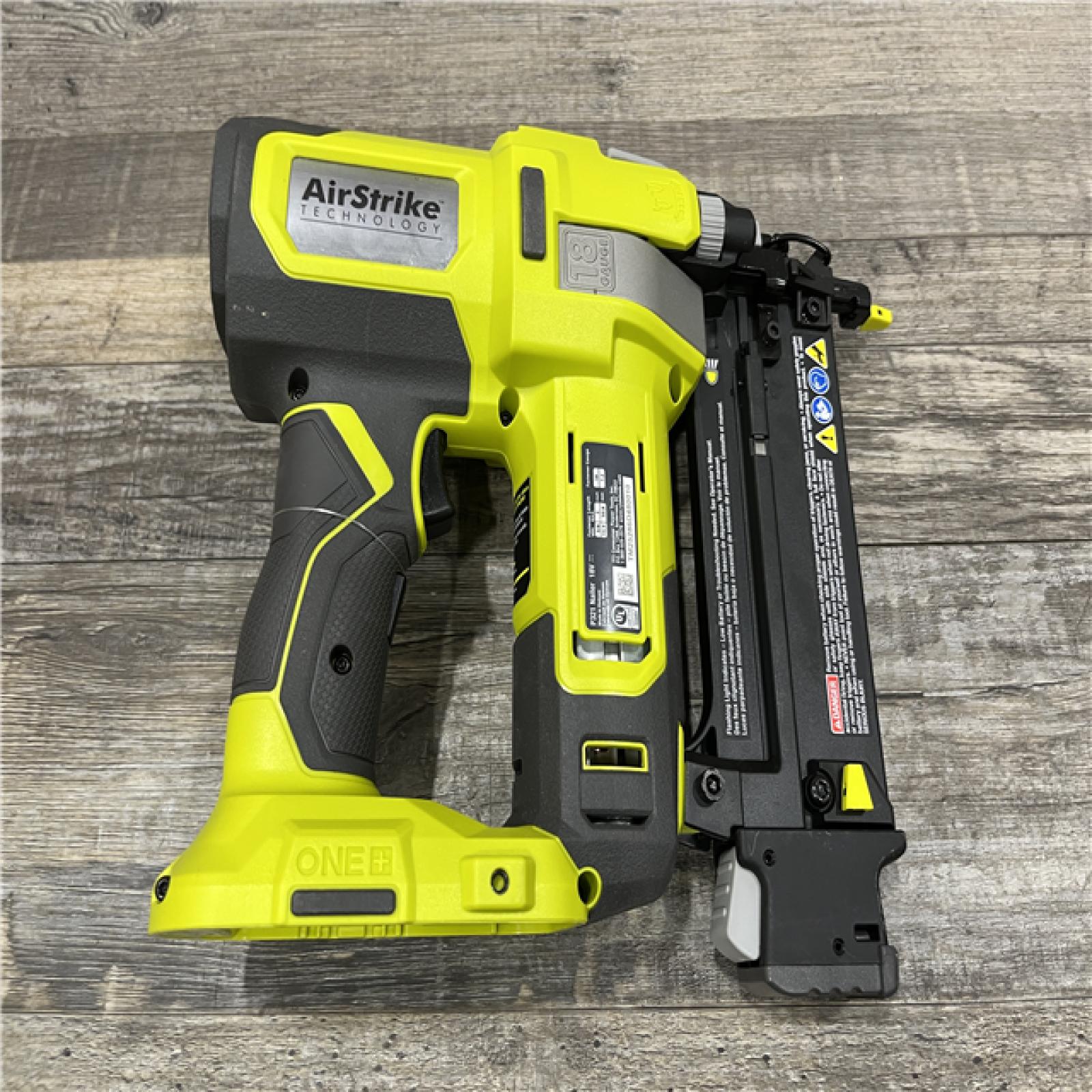 AS-IS RYOBI ONE+ 18V 18-Gauge Cordless AirStrike Brad Nailer (Tool Only)