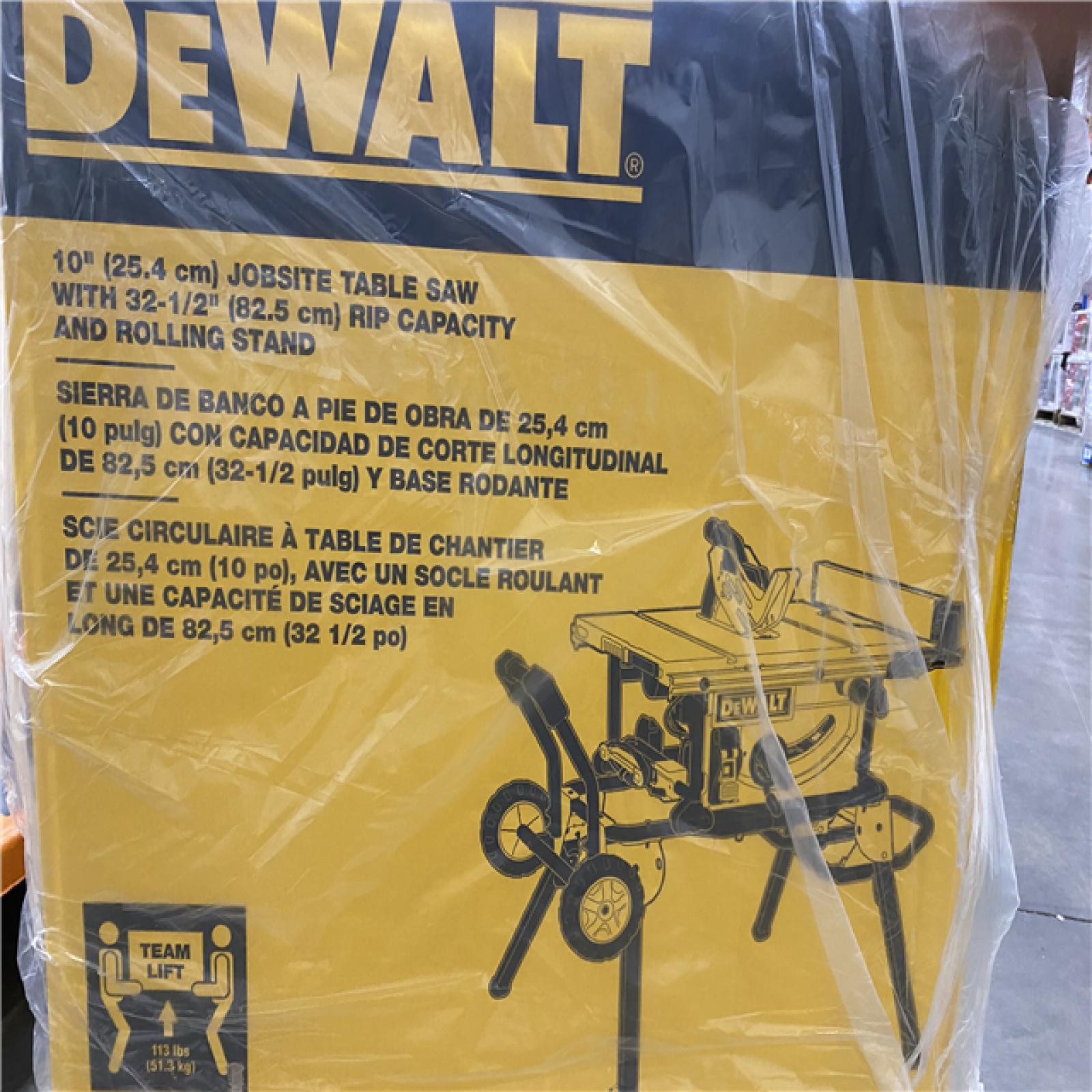 NEW- DEWALT 10 in. 15 Amp 120V Site-Pro Compact Jobsite Table Saw