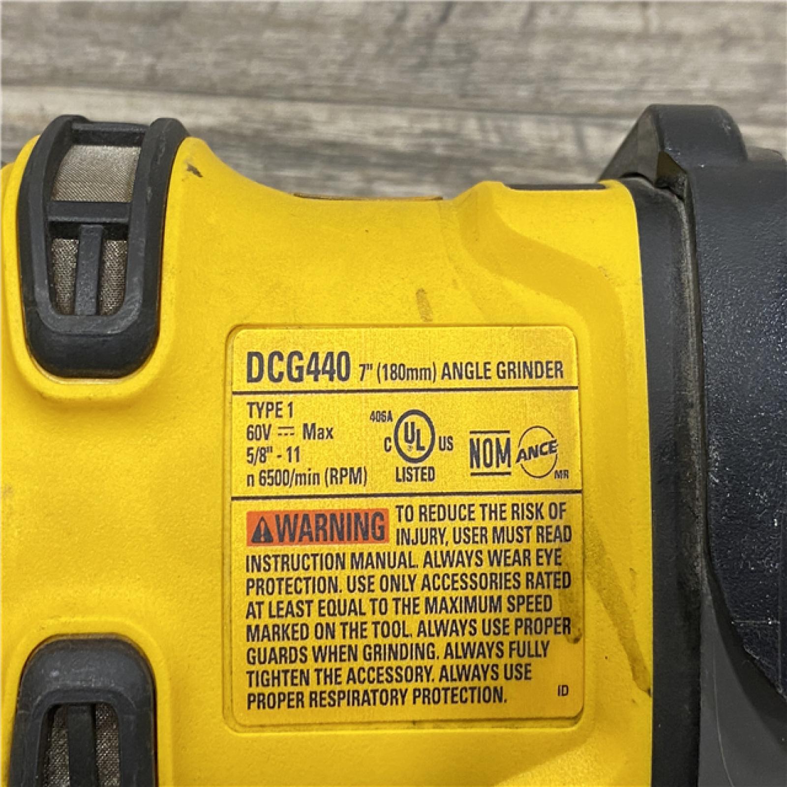 AS-IS DEWALT FLEXVOLT 60V Cordless 7 in. Angle Grinder (Tool-Only)