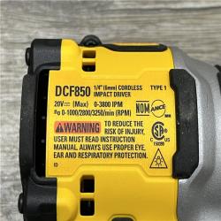AS-IS DEWALT ATOMIC 20V MAX Lithium-Ion Cordless 1/4 in. Brushless Impact Driver Kit