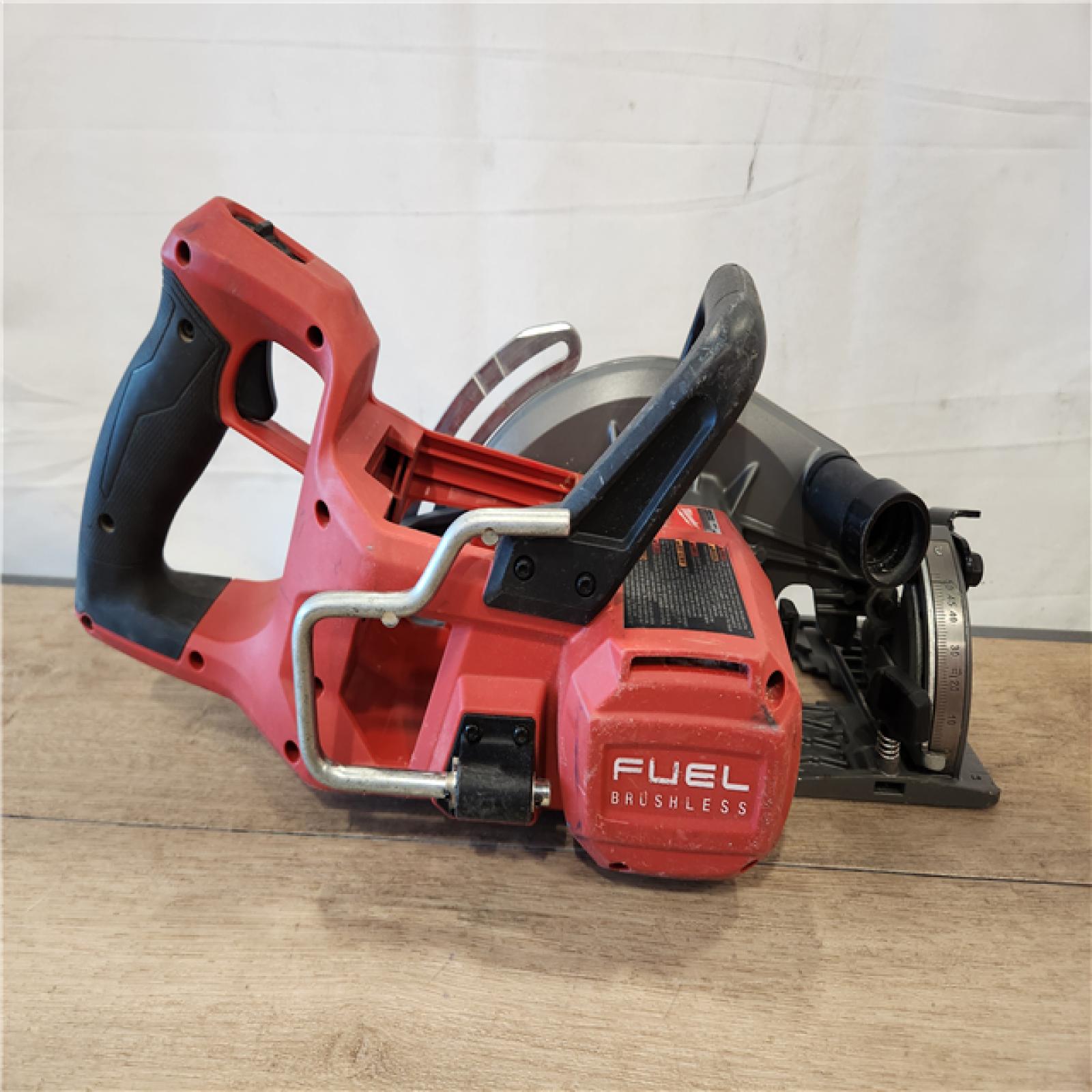 AS-IS- Milwaukee  FUEL 18V Lithium-Ion Cordless 7-1/4 in. Rear Handle Circular Saw (Tool-Only)