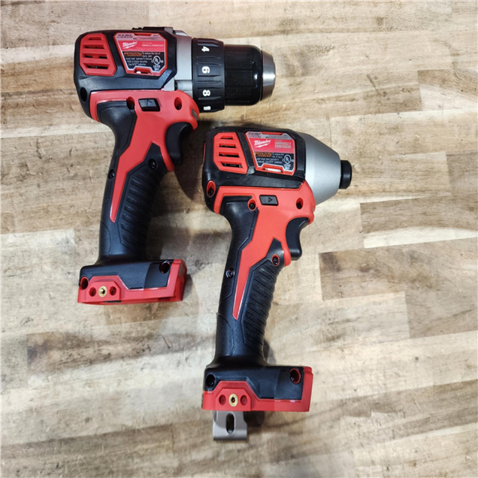 HOUSTON LOCATION - AS-IS Milwaukee 18V Lithium-Ion Cordless Drill Driver/Impact Driver Combo Kit