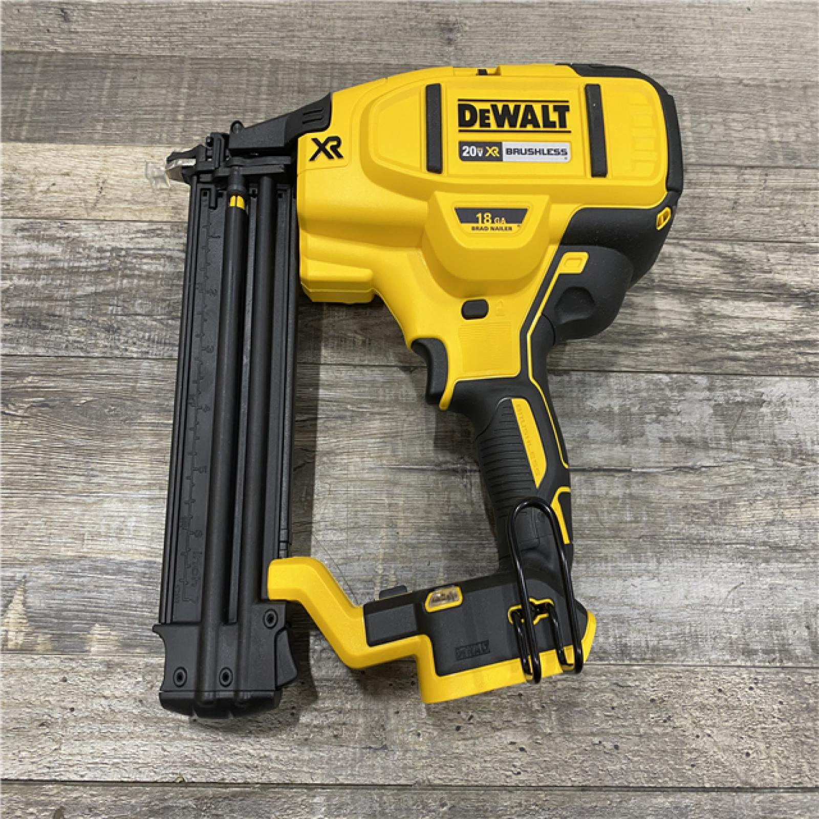 AS-IS DEWALT 20V MAX XR Lithium-Ion Electric Cordless 18-Gauge Brad Nailer (Tool Only)