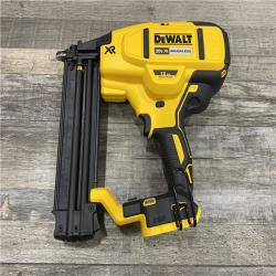 AS-IS DEWALT 20V MAX XR Lithium-Ion Electric Cordless 18-Gauge Brad Nailer (Tool Only)
