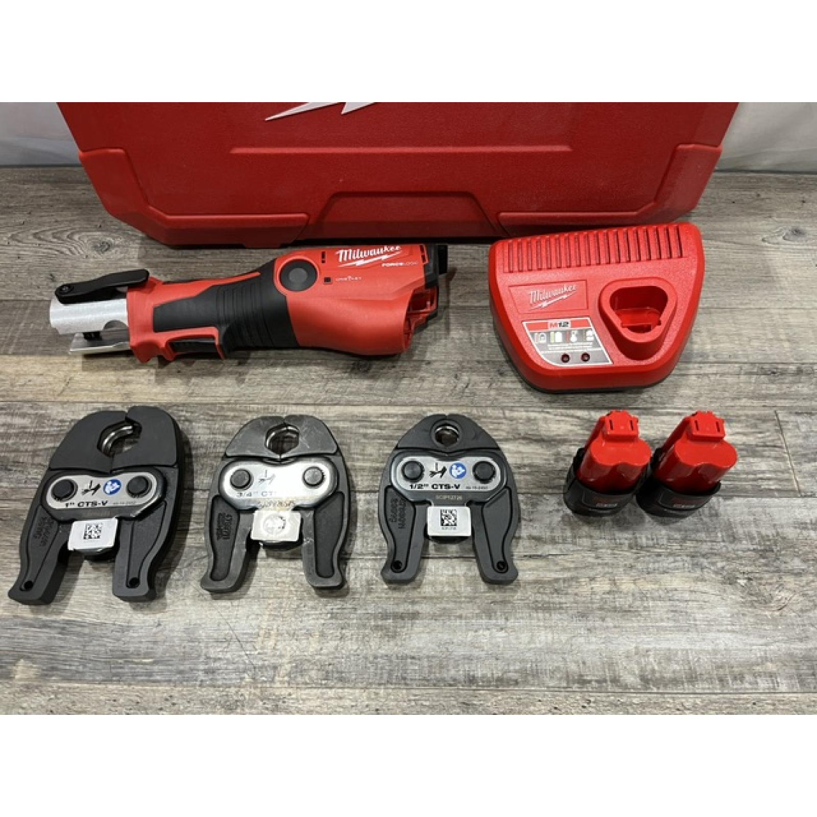 AS-IS Milwaukee 12-Volt Lithium-Ion FORCE LOGIC Copper Press Tool Kit