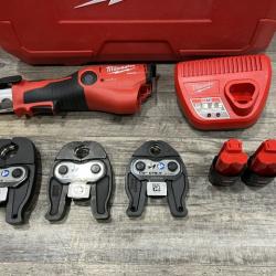 AS-IS Milwaukee 12-Volt Lithium-Ion FORCE LOGIC Copper Press Tool Kit