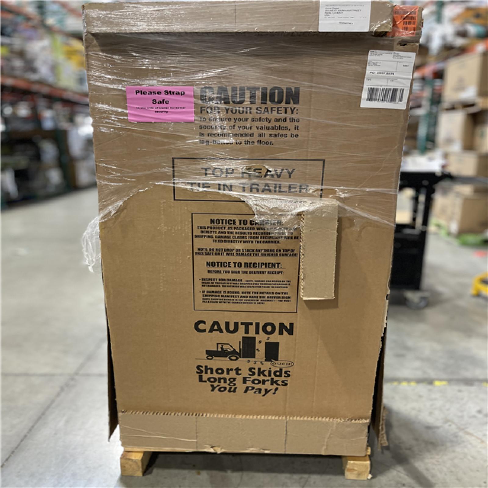 DALLAS LOCATION -AS-IS LIBERTY SAFE Centurion 24-Gun 40-min fire rating EMP E-Lock, 59.25 in H x 28.25 in W x 20 in. L, Black Gun Safe
