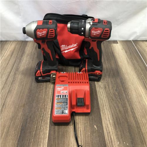 AS-IS Milwaukee 18V Lithium-Ion Cordless Drill Driver/Impact Driver Combo Kit