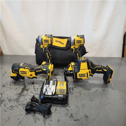 AS-IS- DeWalt 20V MAX ATOMIC Cordless Brushless 4-Tool Combo Kit