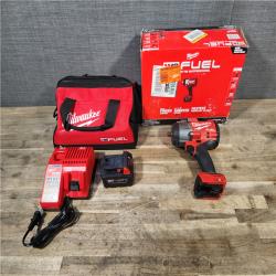 HOUSTON LOCATION - AS-IS Milwaukee M18 1/2 in. Cordless Brushless High Torque Impact Wrench Kit (Battery & Charger)