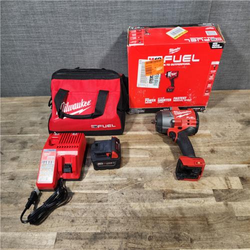 HOUSTON LOCATION - AS-IS Milwaukee M18 1/2 in. Cordless Brushless High Torque Impact Wrench Kit (Battery & Charger)