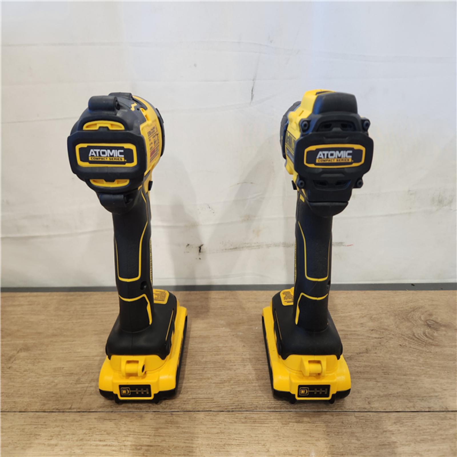 AS-IS- DeWalt 20V MAX Atomic 20 V Cordless Brushless 2 Tool Combo Kit