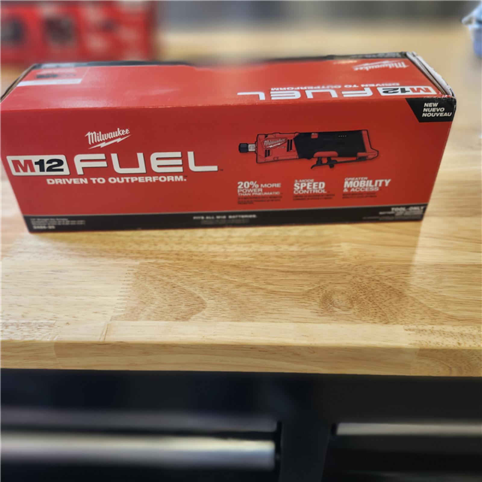 NEW! - Milwaukee M12 FUEL 12V Lithium-Ion Brushless Cordless 1/4 in. Straight Die Grinder (Tool-Only)