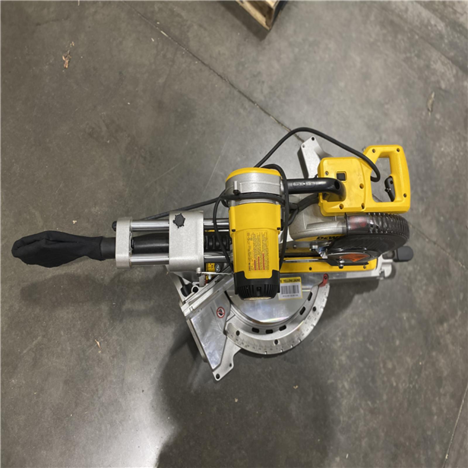 As-Is- DEWALT 15 Amp Corded 12 in. Double Bevel Sliding Compound Miter Saw