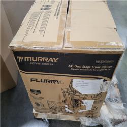 CALIFORNIA AS-IS NEW MURRAY 24 DUAL STAGE SNOW BLOWER