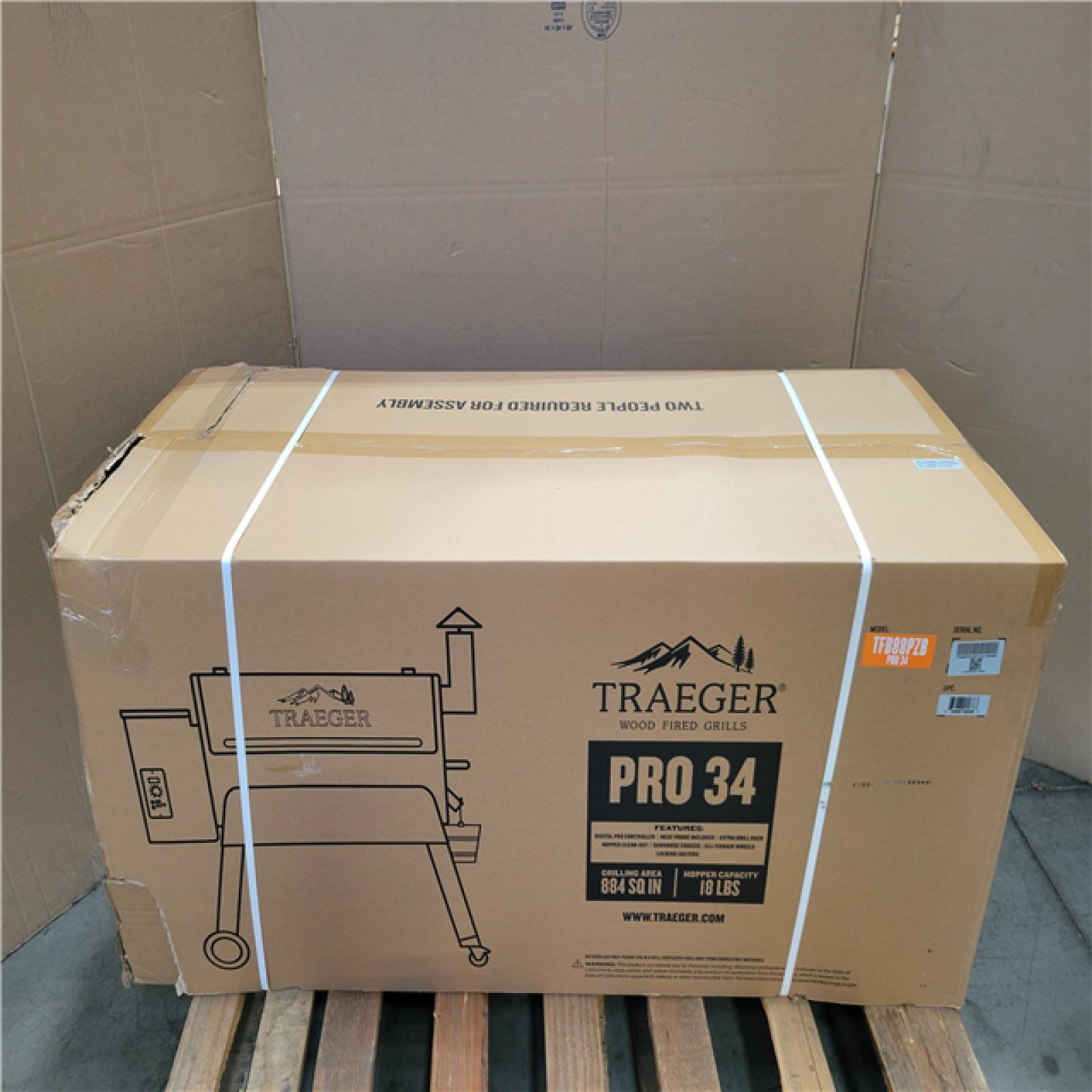 CALIFORNIA AS-IS NEW Traeger Pro 34 Wood Pellet Grill and Smoker