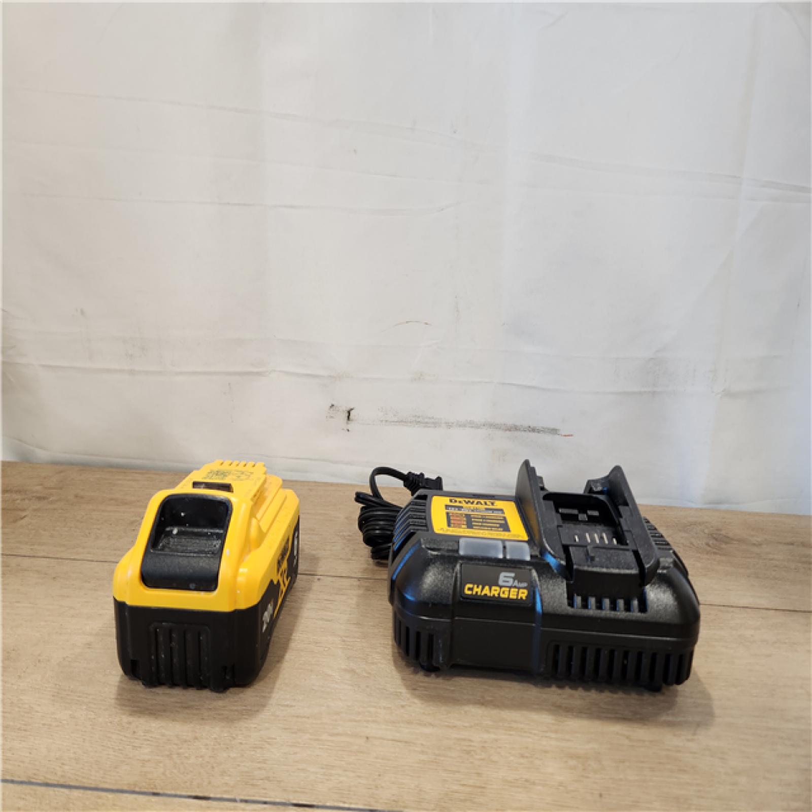AS-IS- DEWALT 20V MAX Lithium-Ion 6.0 Ah Battery and Charger