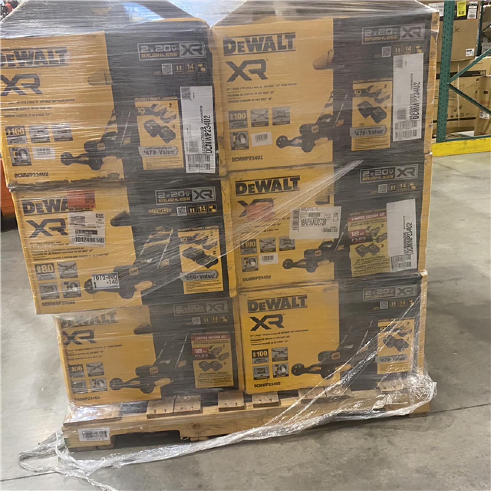 Dallas Location - As-Is DEWALT Lawn Mower Pallet
