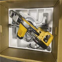 As-Is- DEWALT 15 Amp Corded 12 in. Double Bevel Sliding Compound Miter Saw