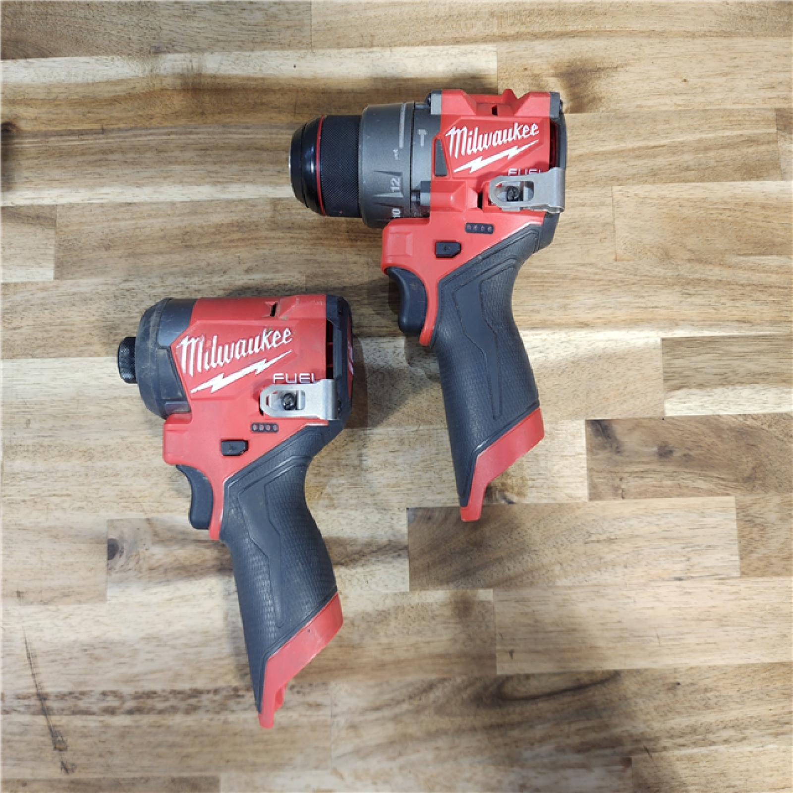 HOUSTON LOCATION - AS-IS Milwaukee 3497-22 12V Brushless Hammer Drill and Impact Driver Combo Kit