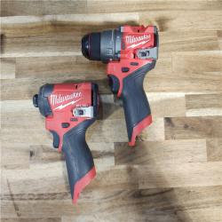 HOUSTON LOCATION - AS-IS Milwaukee 3497-22 12V Brushless Hammer Drill and Impact Driver Combo Kit