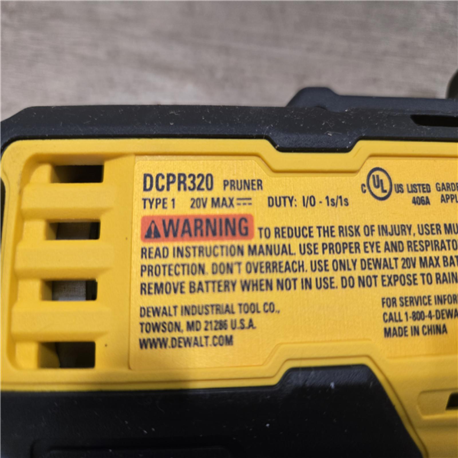 AS-IS DEWALT 20V MAX Cordless Pruner Kit