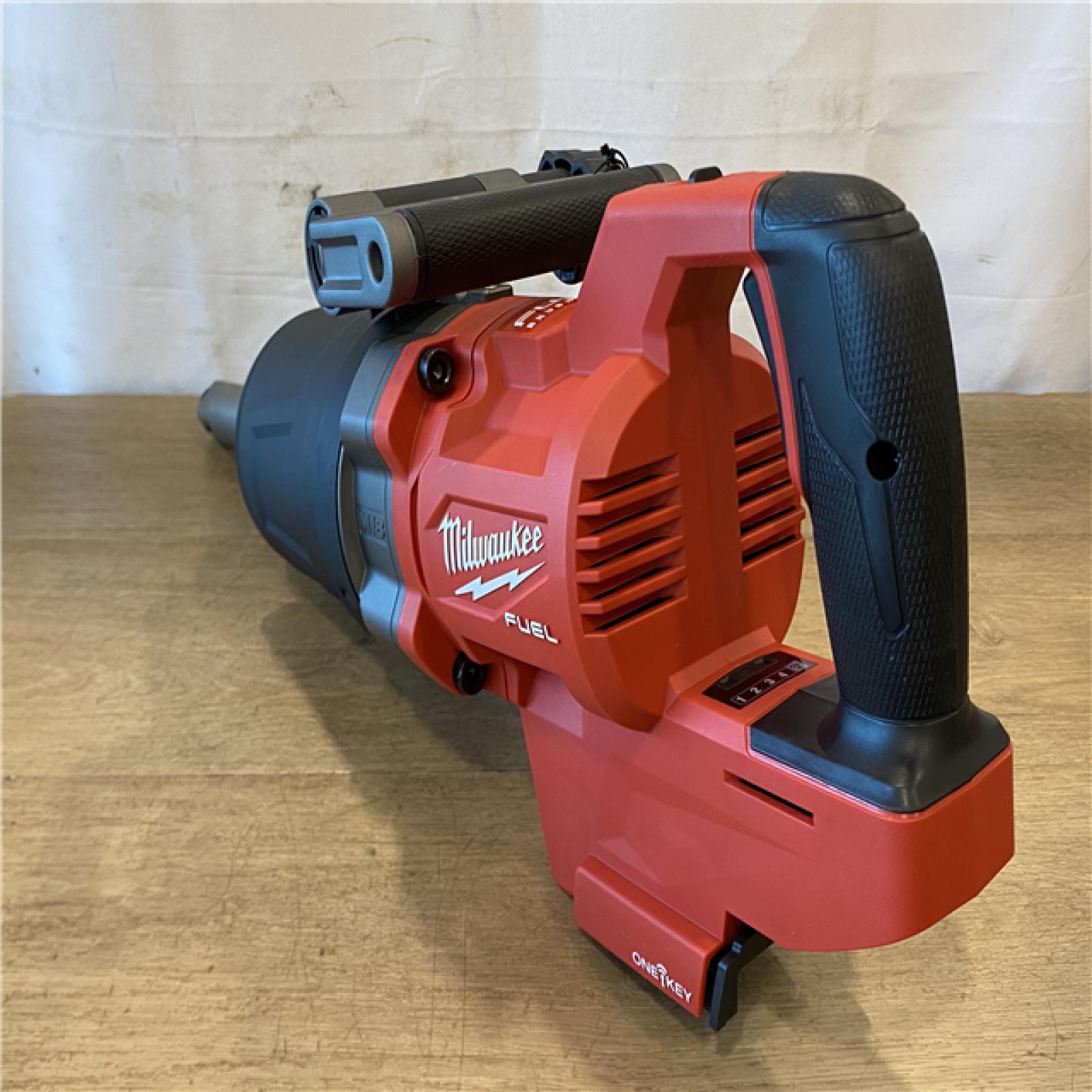 AS-IS Milwaukee FUEL 18V Lithium-Ion Brushless Cordless 1 in. Impact Wrench Extended Reach D-Handle (Tool-Only)