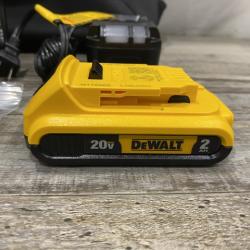 AS-IS DEWALT 20V MAX Lithium-Ion 15-Degree Electric Cordless Roofing Nailer Kit