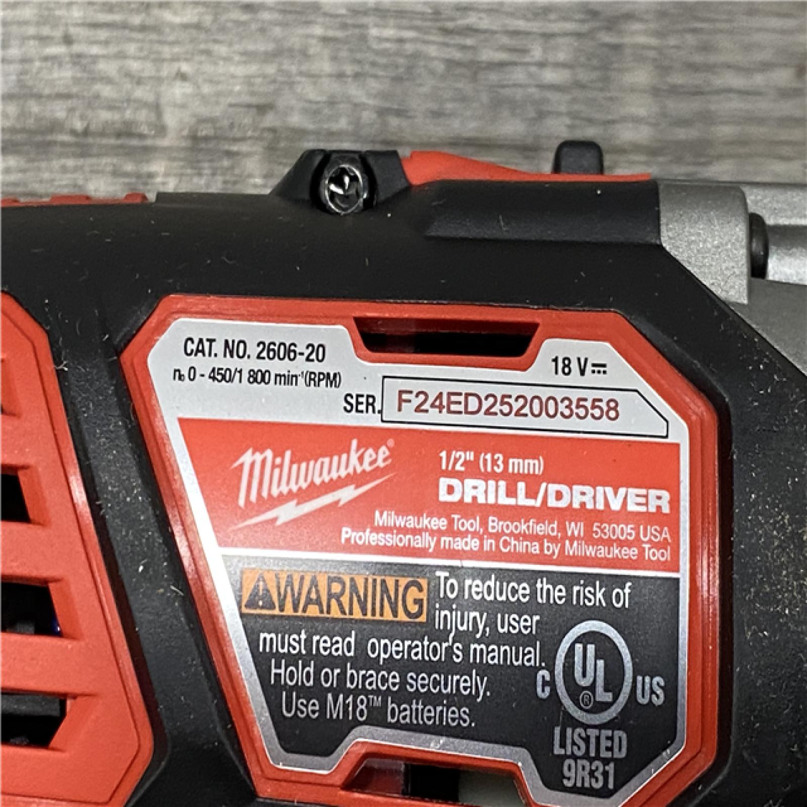 AS-IS Milwaukee 18V Lithium-Ion Cordless Drill Driver/Impact Driver Combo Kit