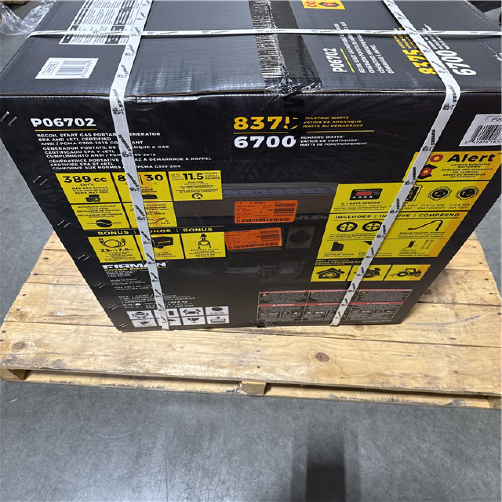 California NEW Firman Recoil Start Gas Portable Generator