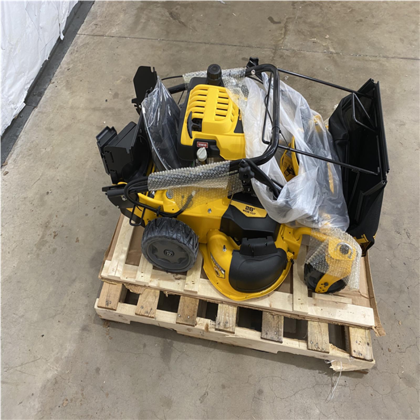 Houston Location - AS-IS Outdoor Power Equipment DEWALT 28 INCH LAWN MOWER